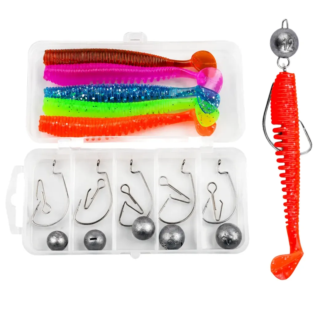 Combed Paddle Tail Jighead Kit product detail 2
