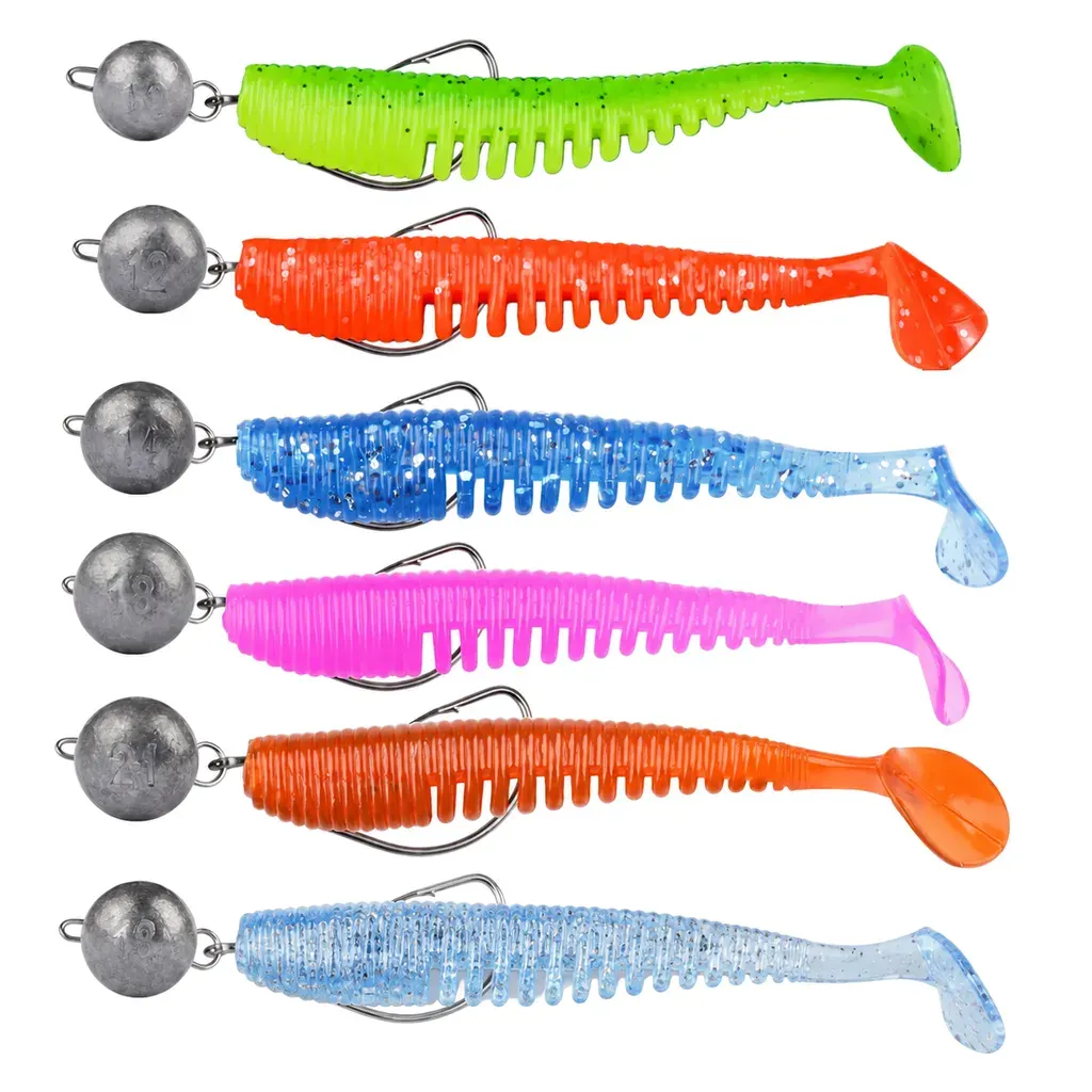 Combed Paddle Tail Jighead Kit