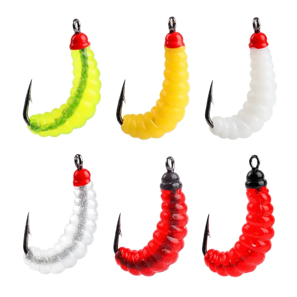 Dipped-Head Bread Worm Soft Bait product detail 1
