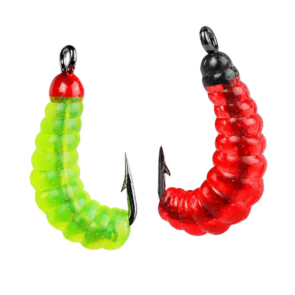 Dipped-Head Bread Worm Soft Bait