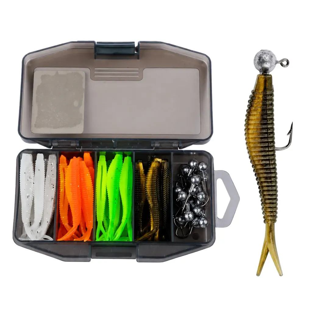 61-Piece Two-Tone Fork Tail Lure Kit product detail 2