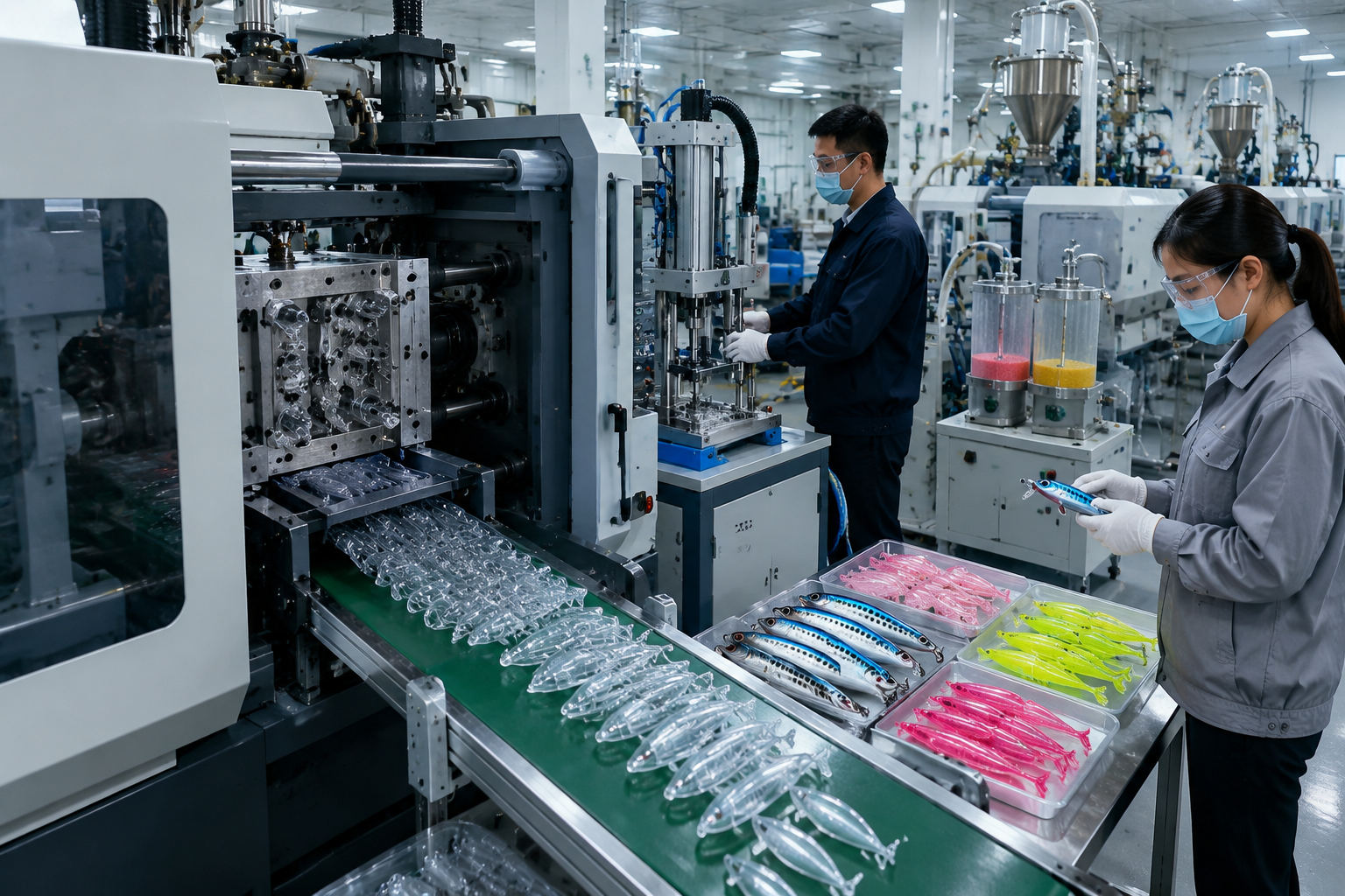 Precision lure moulding