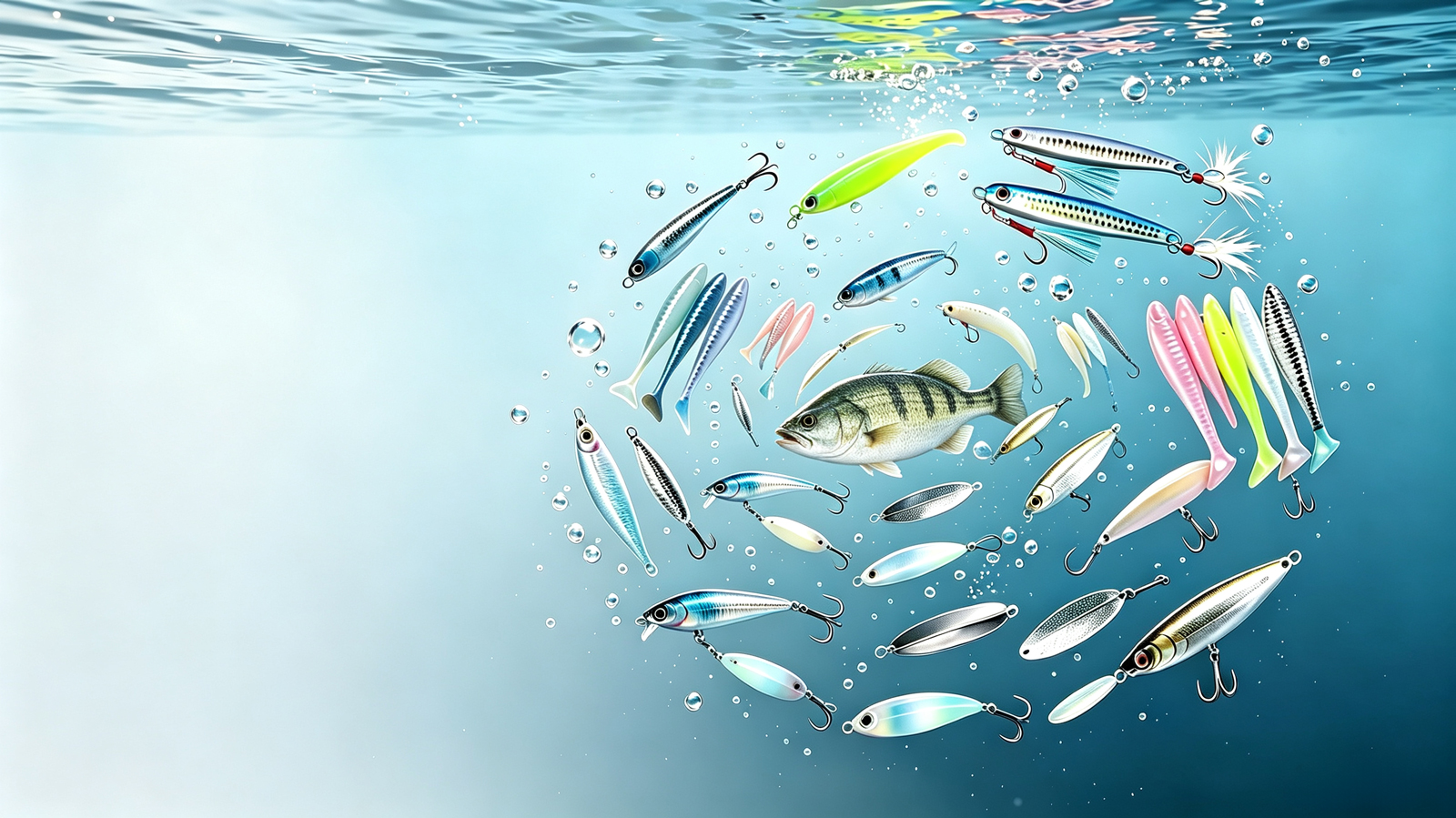 Premium fishing lures product hero