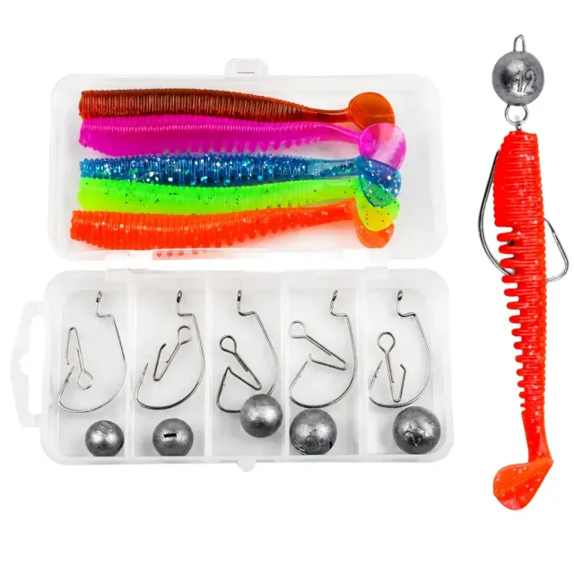 Combed Paddle Tail Jighead Kit product detail 2
