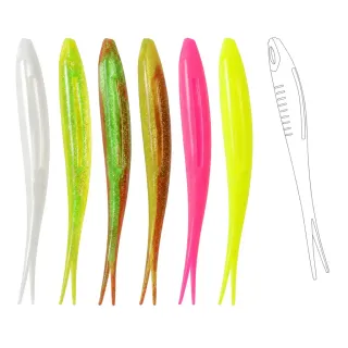 Large Fork Tail TPR Soft Lure thumbnail 1