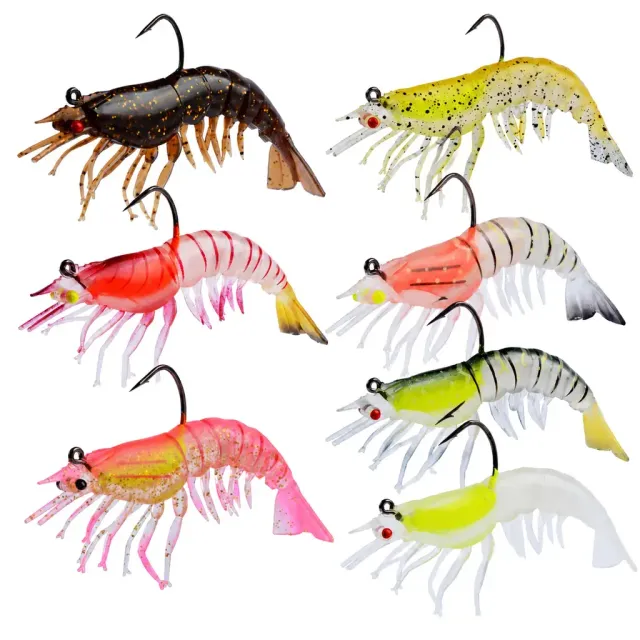 Multi-Jointed Rigged Shrimp Lure