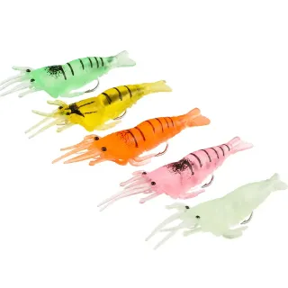 Rigged Glow Grass Shrimp Lure thumbnail 3