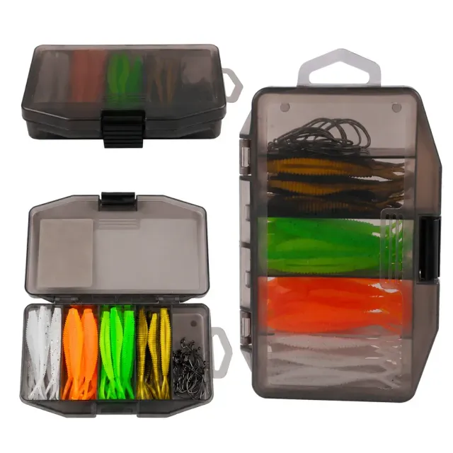 61-Piece Two-Tone Fork Tail Lure Kit product detail 9