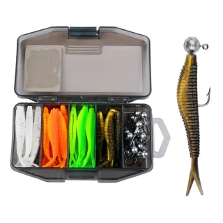 61-Piece Two-Tone Fork Tail Lure Kit thumbnail 2