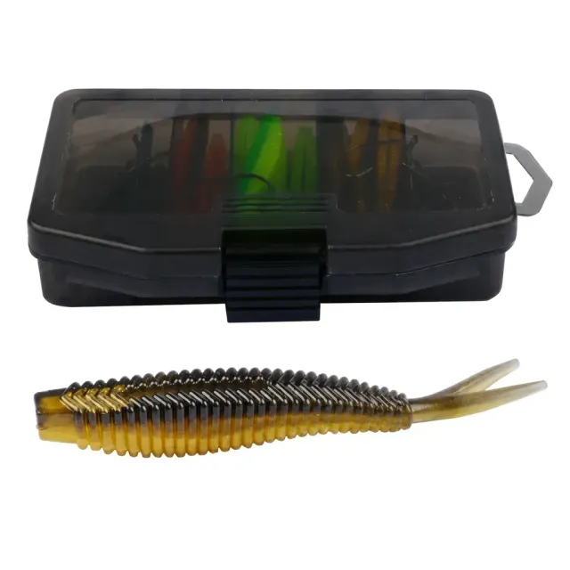 61-Piece Two-Tone Fork Tail Lure Kit