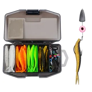 61-Piece Two-Tone Fork Tail Lure Kit thumbnail 5